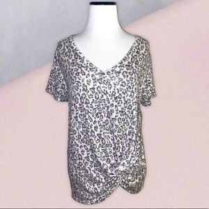 Altar’d State leopard cheetah print shirt, twisted, super soft! Size medium